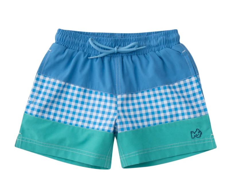 Marina Blue Colorblock Board Shorts