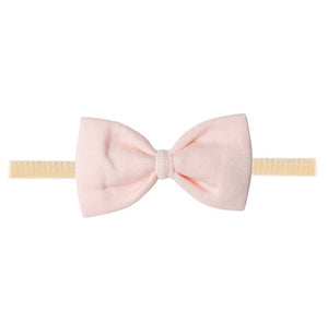 Bowtie Nylon Bow - Blush