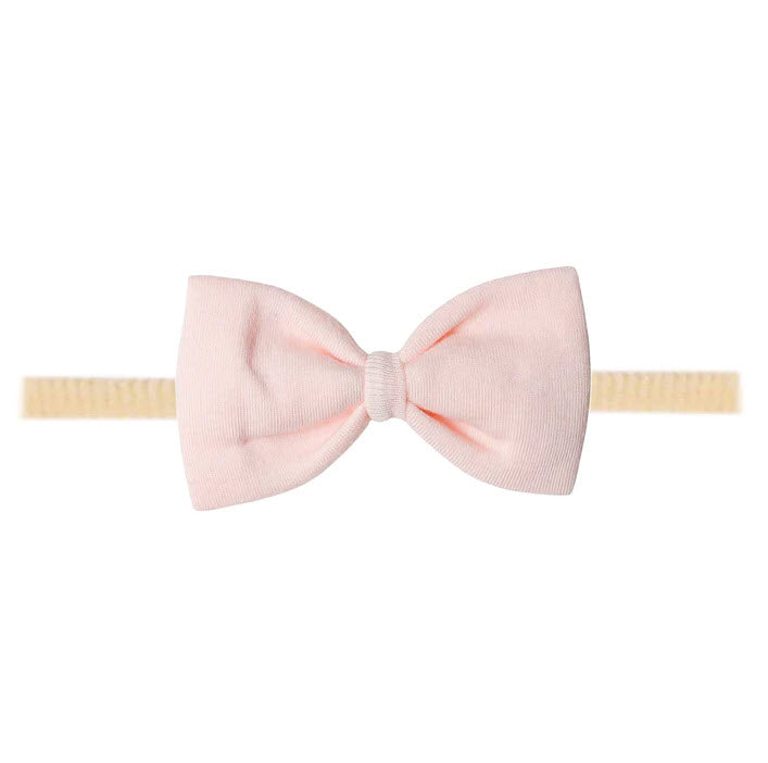Bowtie Nylon Bow - Blush