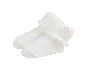 Bow Pointelle Socks