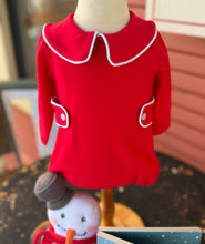 Load image into Gallery viewer, Red Knit L/S Bubble
