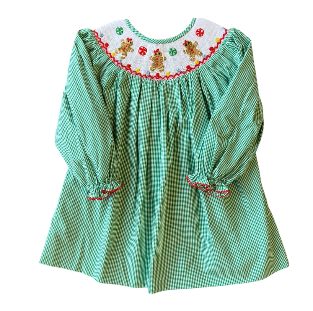 Candy Cane Lane Smocked Dress