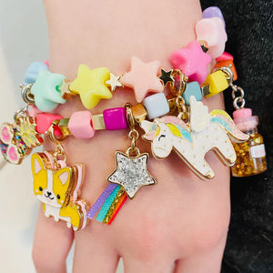 Multi Cube Stretch Bracelet