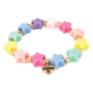 Pastel Stretch Bracelets - Heart or Star