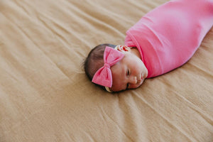 Bowtie Nylon Bow - Flamingo