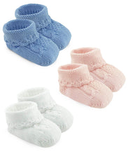 Load image into Gallery viewer, Cable Knit Baby Booties
