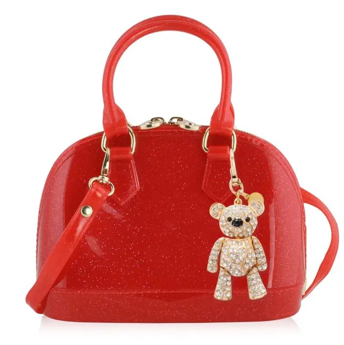 Cate Red Sparkle: Crystal Teddy
