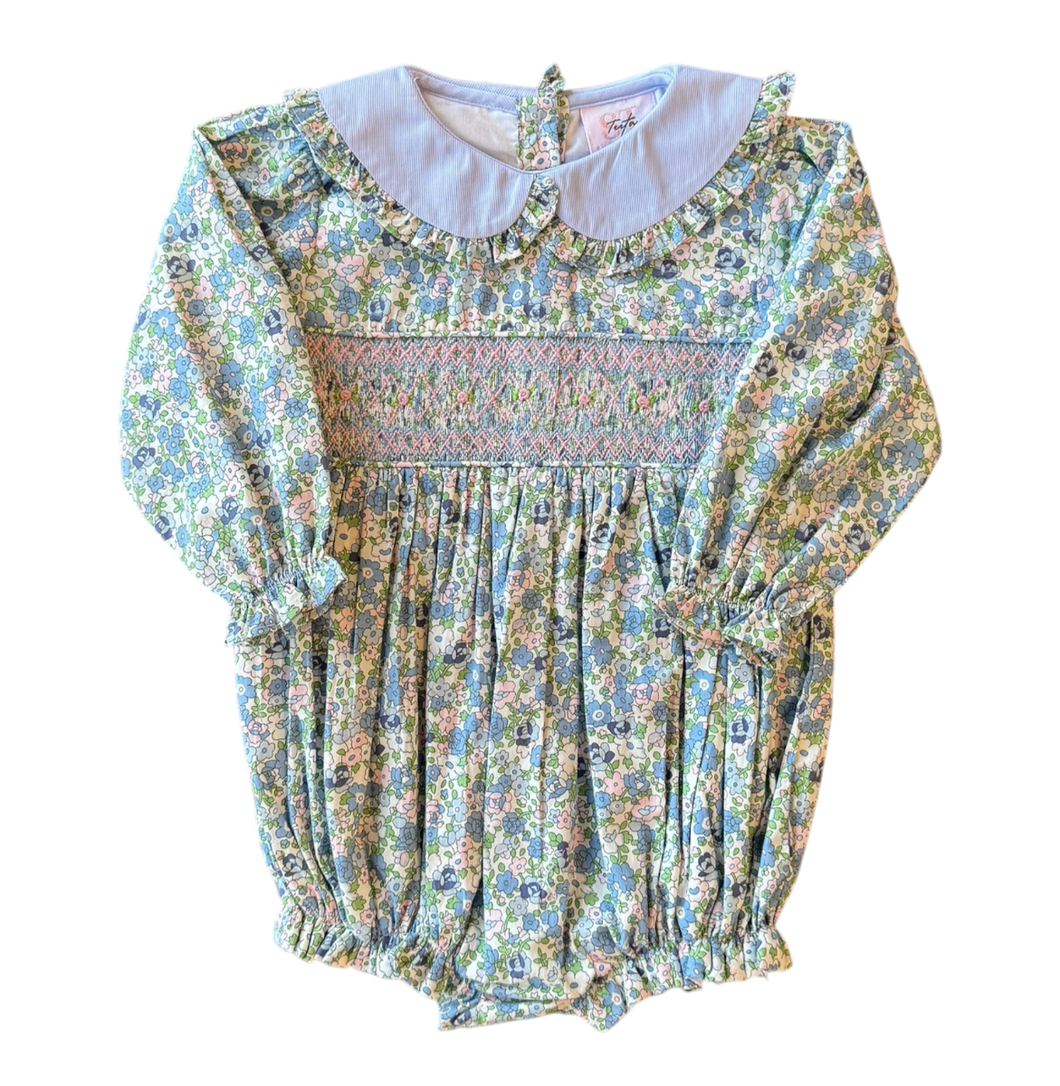 Charming Floral- Smocked Bubble