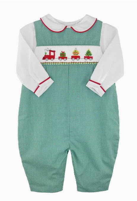 Christmas Train Smocked Longall