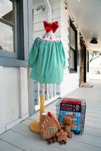 Load image into Gallery viewer, Candy Cane Lane Smocked Dress - 18 mo &amp; 3T only
