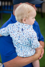 Load image into Gallery viewer, Stars &amp; Stripes - Polo Romper
