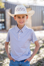 Load image into Gallery viewer, Brazos Plaid - S/S Polo Shirt
