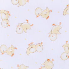 Load image into Gallery viewer, Downy Ducklings Print Zip Footie
