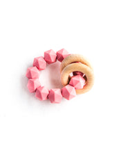 Load image into Gallery viewer, Three Hearts Abby Teething Rattle
