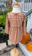 Load image into Gallery viewer, Burnt Orange Flannel Mabel Dress

