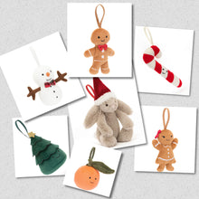 Load image into Gallery viewer, Jellycat Christmas Tree Ornaments - Assorted
