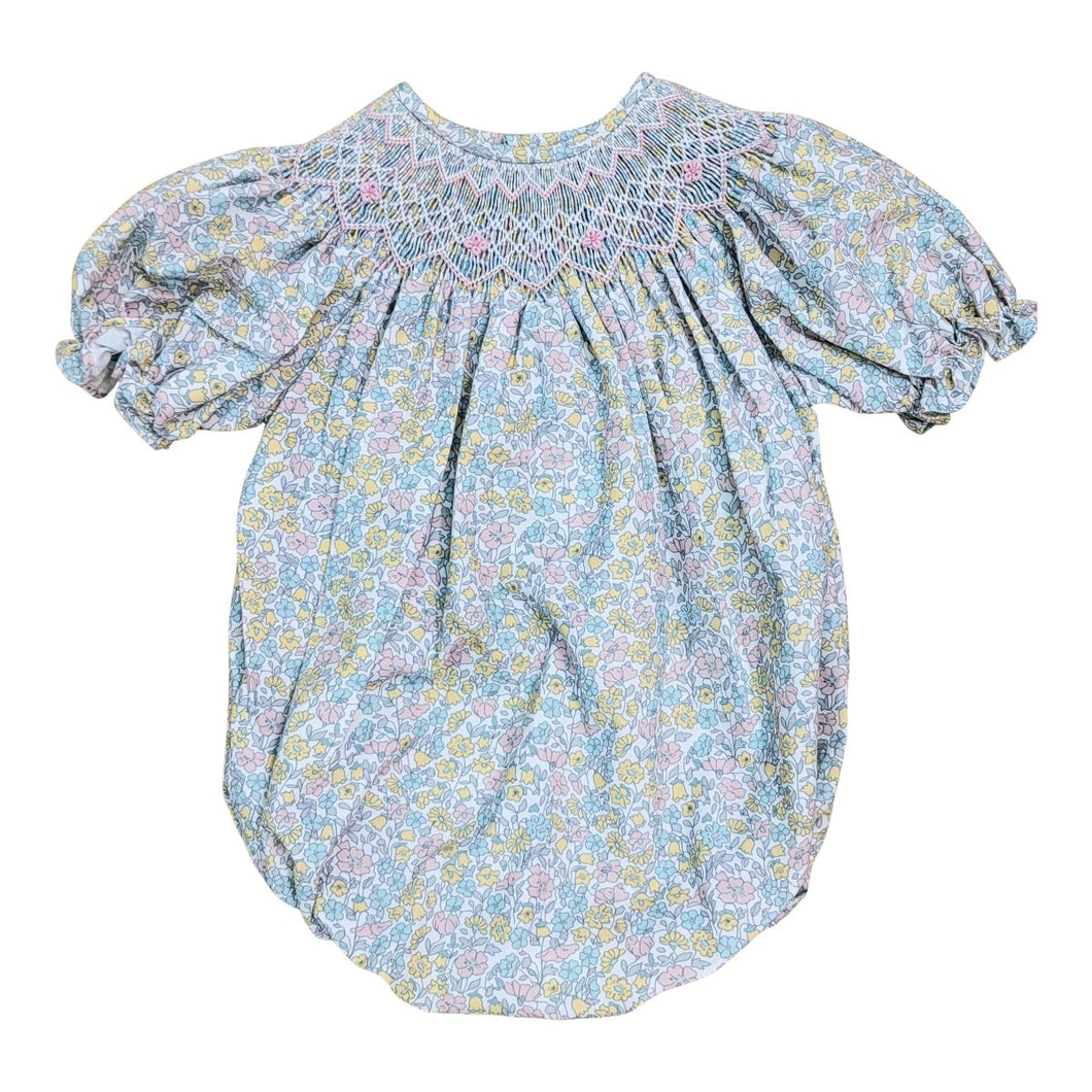 Yvonne Flower Smocked Bubble