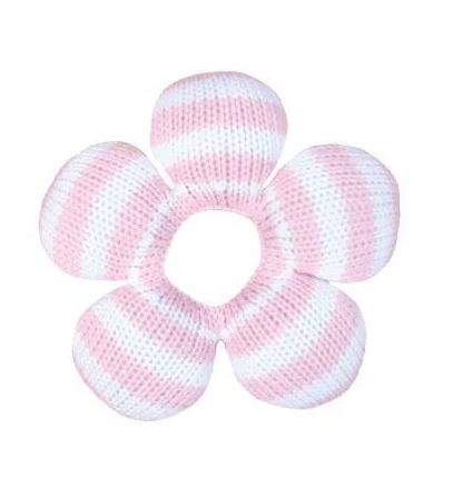 Star Knit Rattle in Pink