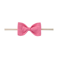 Load image into Gallery viewer, Bowtie Nylon Bow - Flamingo
