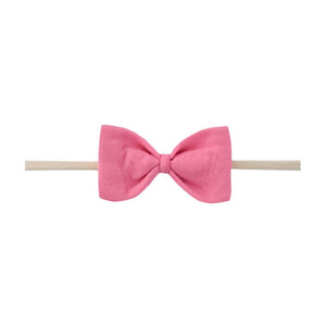 Bowtie Nylon Bow - Flamingo