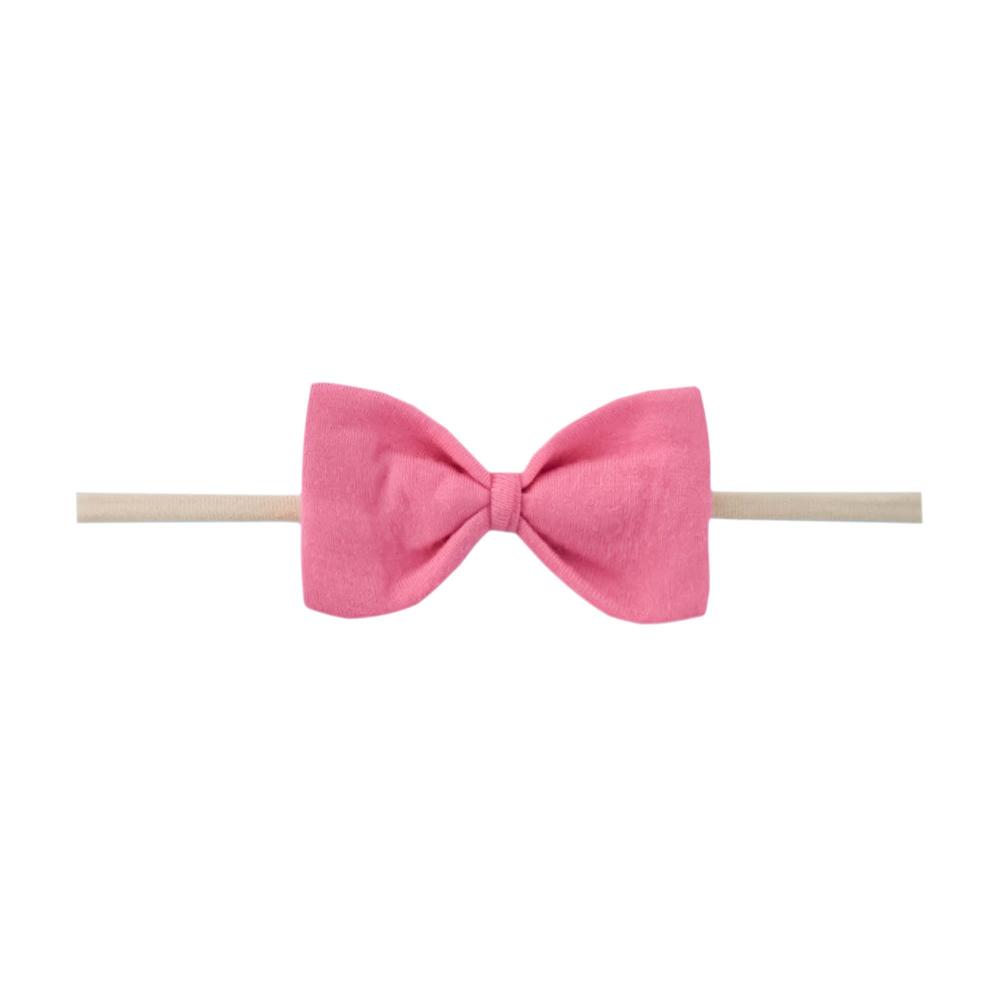 Bowtie Nylon Bow - Flamingo