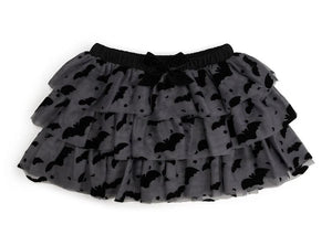 Flocked Bats Halloween Tutu Skirt