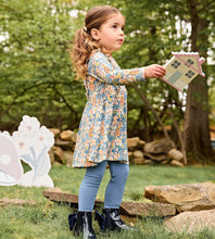 Load image into Gallery viewer, Floral L/S Dress w/Leggings
