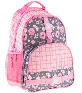 Charcoal Flower Backpack- All Over Print