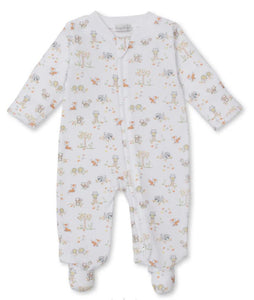 Forest Frolic Zippered Footie
