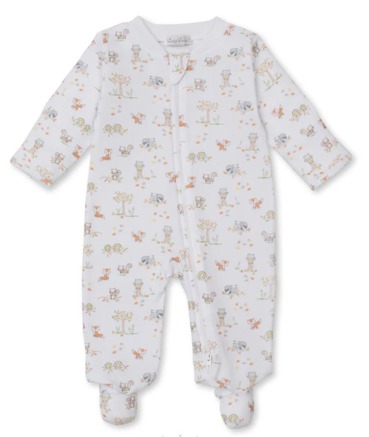 Forest Frolic Zippered Footie