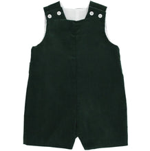 Load image into Gallery viewer, Forest Green Corduroy - John John Short w/ Tab
