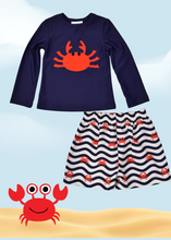 Load image into Gallery viewer, Crab Rash Guard &amp; Swim Trunks Set
