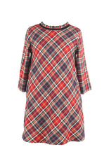 Load image into Gallery viewer, The Blair Dress in Navy Plaid
