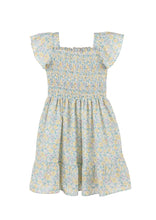 Load image into Gallery viewer, Sunny Spring Print Floral Smocked Tween Dress
