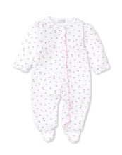 Load image into Gallery viewer, Garden Rose Ruffle Zip Footie
