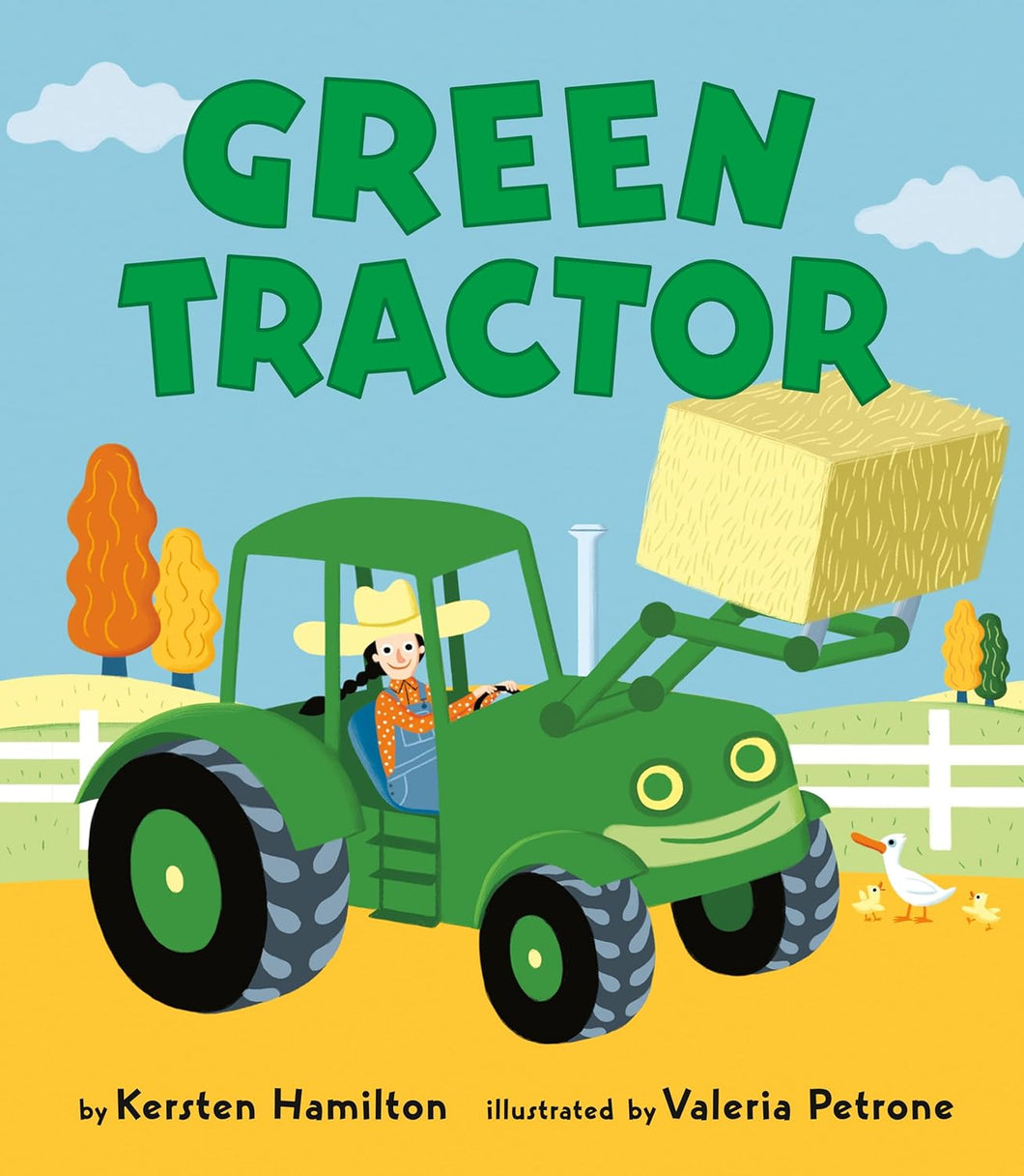 Green Tractor Board Book