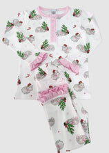 Load image into Gallery viewer, Pink Hippo Christmas Pajamas
