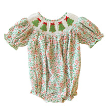 Load image into Gallery viewer, Christmas Tree Smocked Bubble
