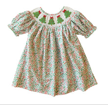 Load image into Gallery viewer, Christmas Tree - Smocked Dress
