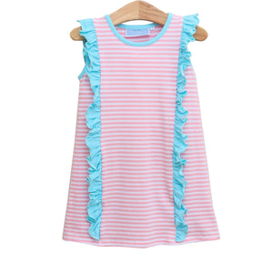 Hazel Dress - Light Pink & Aqua