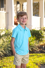 Load image into Gallery viewer, Henry Aqua Polo Shirt
