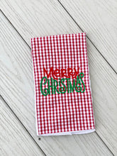 Load image into Gallery viewer, Merry Christmas Monogrammed Burp
