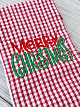 Load image into Gallery viewer, Merry Christmas Monogrammed Burp
