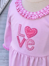Load image into Gallery viewer, Love Applique L/S Dress 12 mo &amp; 4T
