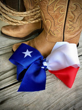 Load image into Gallery viewer, Texas Flag Hairbow
