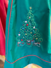 Load image into Gallery viewer, Christmas Tree Embroidered Green Dress

