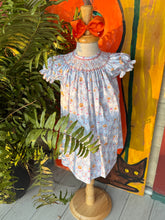 Load image into Gallery viewer, Halloween Ghost Printed Smocked Dress
