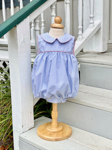 Blue & White Stripe Classic Bubble