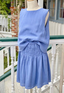Tween Girl's Blue Top & Skort Set