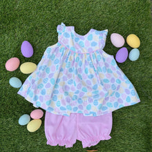 Load image into Gallery viewer, Egg Hunt Printed Dress w/Bloomers

